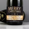 Champagne with Personalised Snowflakes Black Label