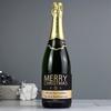 Champagne with Personalised Snowflakes Black Label