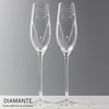 Personalised Hand Cut Heart Flutes - Set of 2