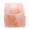 Himalayan Salt Double Tealight Candle Holder - Rectangular