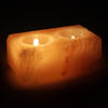 Himalayan Salt Double Tealight Candle Holder - Rectangular