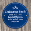 Heritage Personalised Plaque - Blue