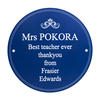 Heritage Personalised Plaque - Blue