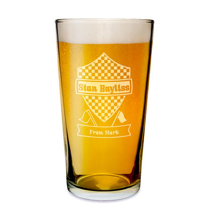 Formula 1 Personalised Pint Beer Glass