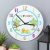 Animal Alphabet Personalised Clock - Boys