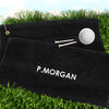 Golf Personalised Towel Black