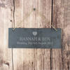 Slate Personalised Door Plaque with Heart Motif