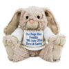 Bunny with Personalised Jumper -  Blue Thread