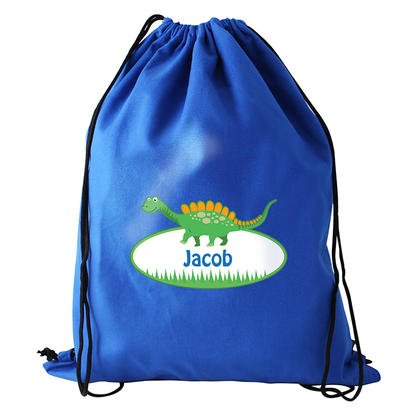 Dinosaur Personalised Kit Bag - Blue