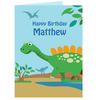 Dinosaur Message Personalised Card