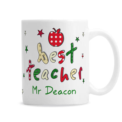 Best Teacher Personalised Ceramic Mug