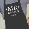 Mr Personalised Apron - Black