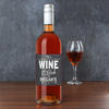 Rose Wine with Personalised Wine O'Clock Label