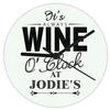 Wine O'Clock Personalised Clock