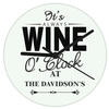 Wine O'Clock Personalised Clock