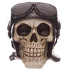 Skull Money Box with Flying Cap & Goggles