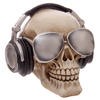 Skull Money Box with Headphones and Shades