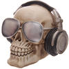 Skull Money Box with Headphones and Shades