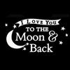 To the Moon & Back Personalised Crystal Block - Large