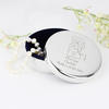 Me to You Flower Personalised Round Trinket - Nickel Plated