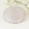 Me to You Flower Personalised Compact - Nickel Plated