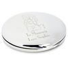 Me to You Flower Personalised Compact - Nickel Plated