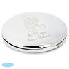 Me to You Flower Personalised Compact - Nickel Plated