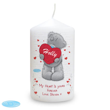 Me to You Big Heart Personalised Candle