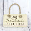 Kitchen Personalised Wooden Sign