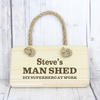 Man Shed Personalised Wooden Sign