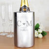 Monogram Personalised Wine Cooler - Stainless Steel