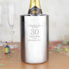 Number Personalised Wine Cooler - Stainless Steel