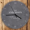 Family Personalised Slate Clock