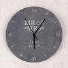 Mr & Mrs Personalised Slate Clock