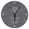 Home Sweet Home Personalised Slate Clock