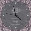 Home Sweet Home Personalised Slate Clock