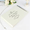 Ornate Swirl Personalised Guest Book with Pen - Silver