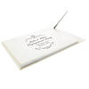 Ornate Swirl Personalised Guest Book with Pen - Silver