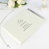 Personalised Hardback Guest Book with Pen - Hearts