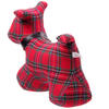 Scottie Shaped Door Stop - Red Tartan