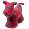 Scottie Shaped Door Stop - Red Tartan