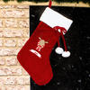 Retro Reindeer Personalised Christmas Stocking