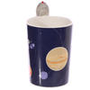 Rocket 1 Shaped Handle Ceramic Space Mug