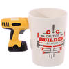 Electric Drill Shaped Handle Ceramic Mug