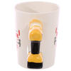 Electric Drill Shaped Handle Ceramic Mug