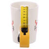 Tape Measure Shaped Handle Ceramic Mug