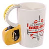 Tape Measure Shaped Handle Ceramic Mug