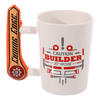 Safety Knife Shaped Handle Ceramic Mug