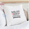 Mr & Mrs Personalised Cushion Cover