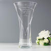 Hearts Personalised Diamante Vase - Large